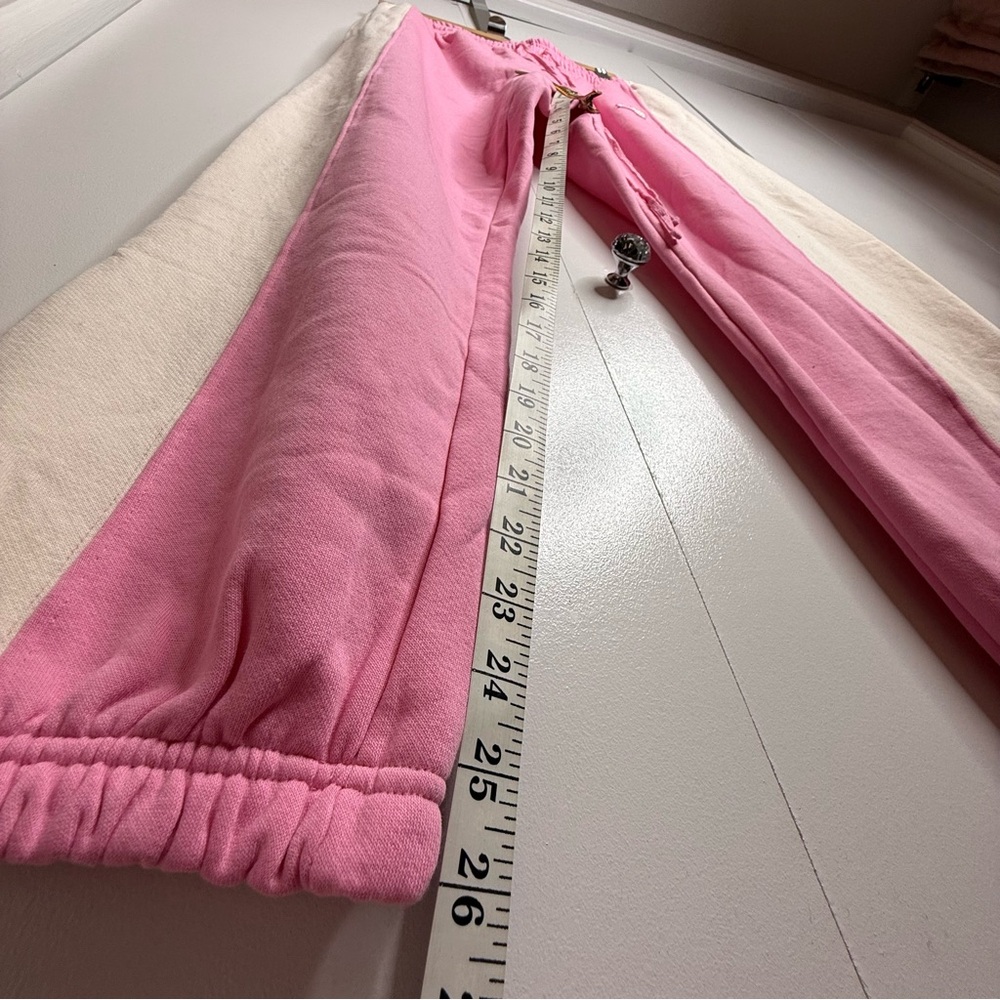 Gola X Anthropologie Pink and White Joggers NWT $98 Small - Picture 12 of 12